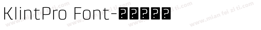 KlintPro Font字体转换